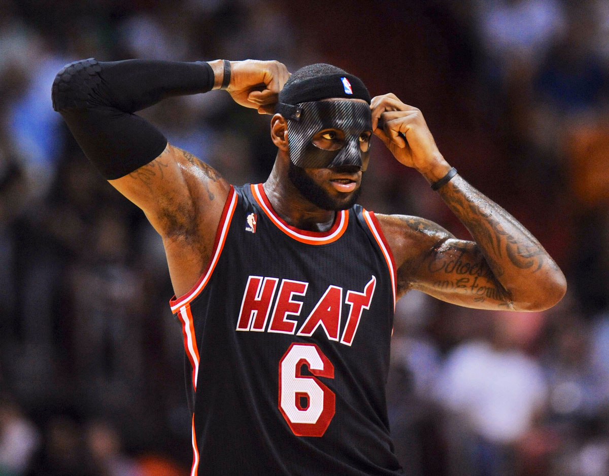 LeBron James’s Black Mask Hits An NBA Nerve