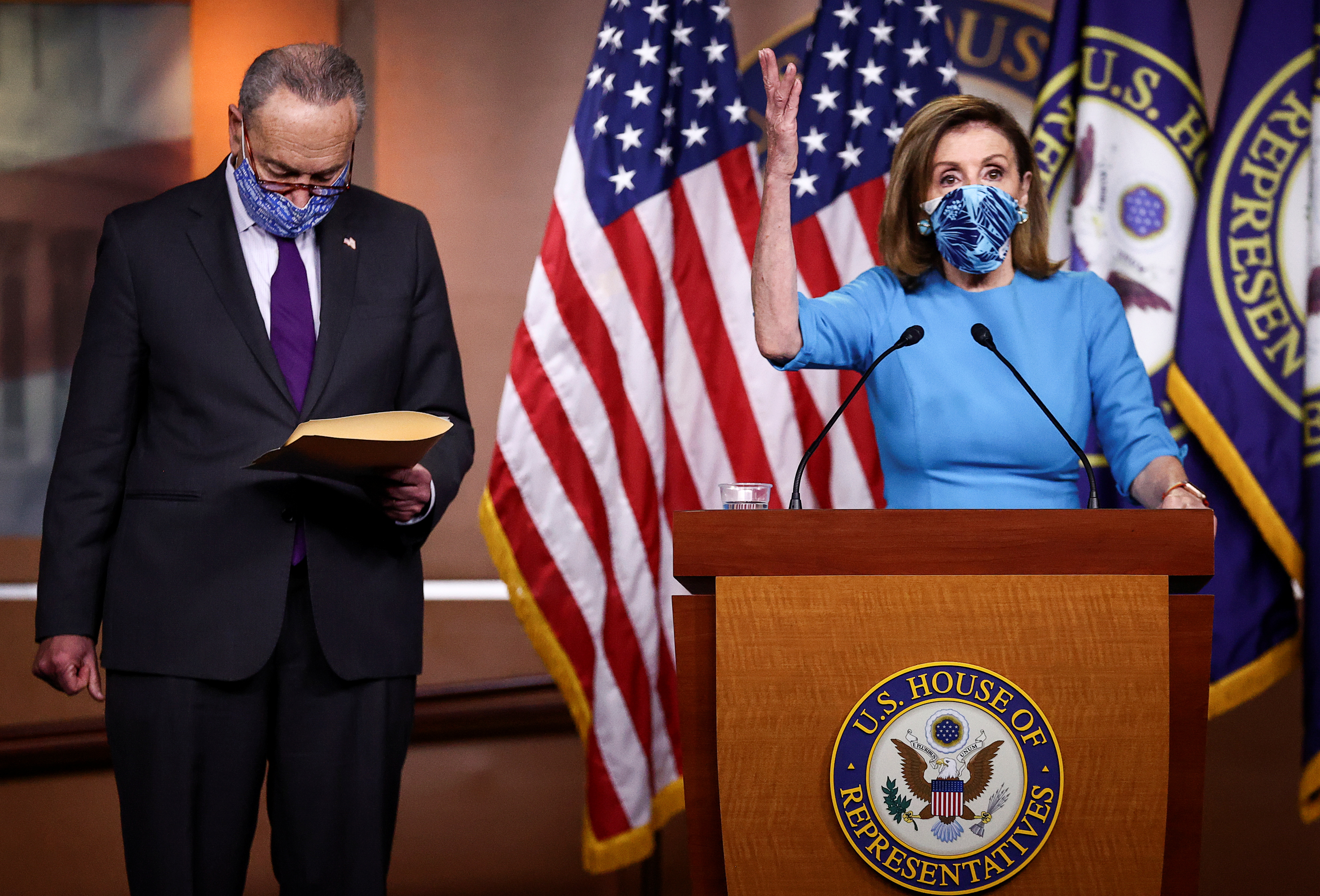 With Trump on Sidelines, It's Now Pelosi vs. McConnell on Coronavirus Stimulus