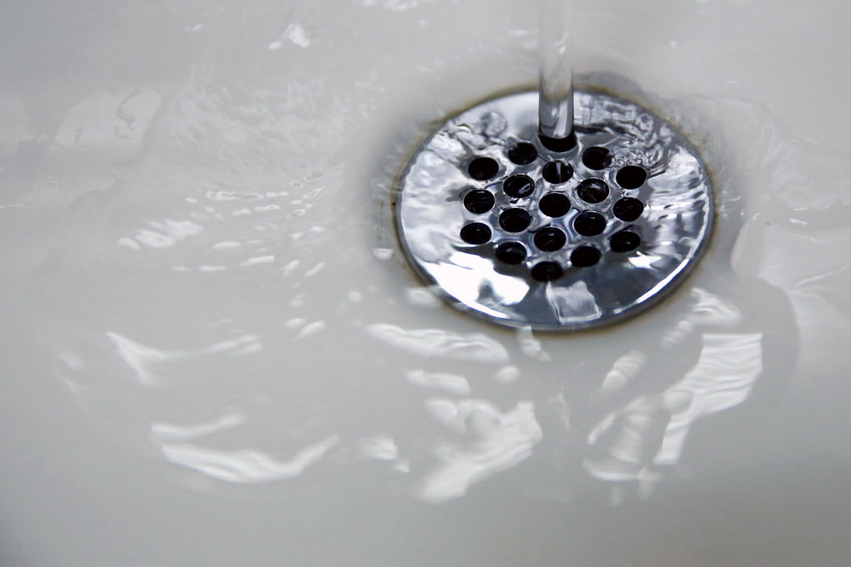 5. The water pressure