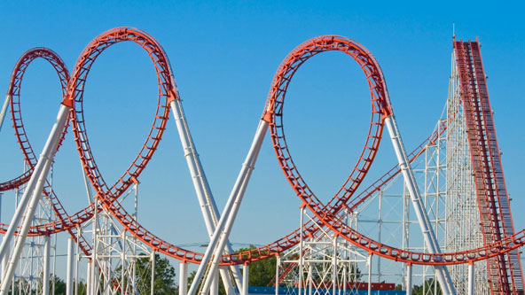 Rollercoaster Dow Soars 423 Points