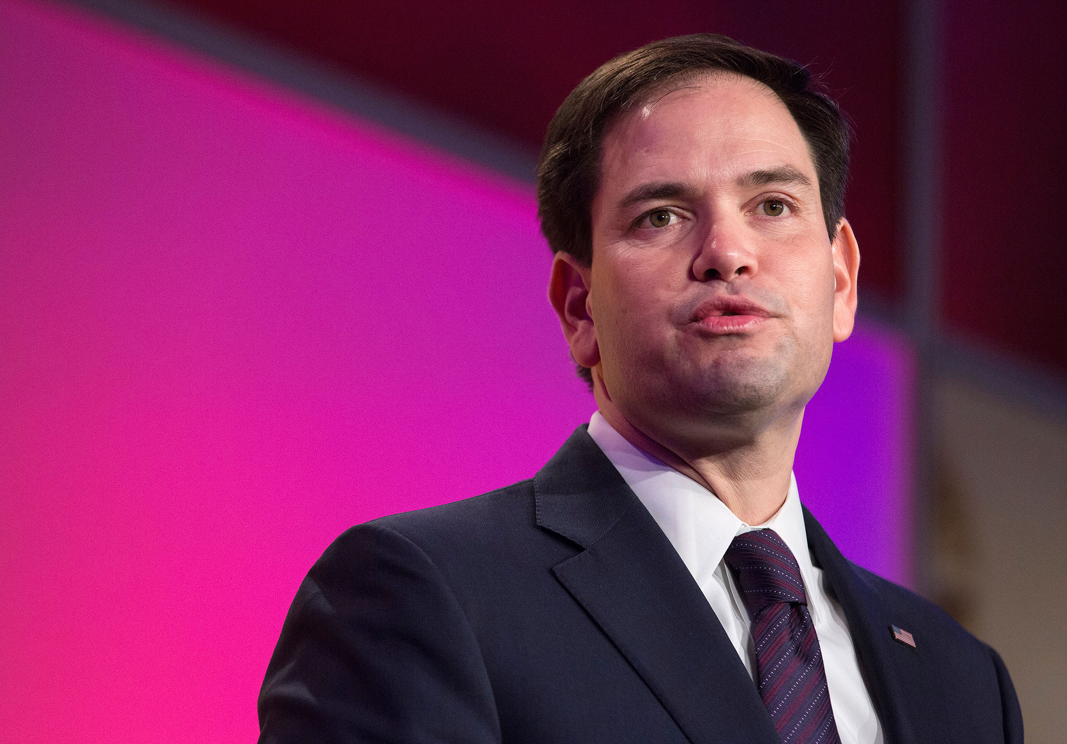 On Campaign Trail, Rubio Truant in the Senate